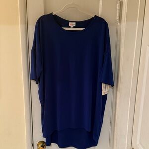 LulaRoe Irma, Navy Short Sleeve Tee